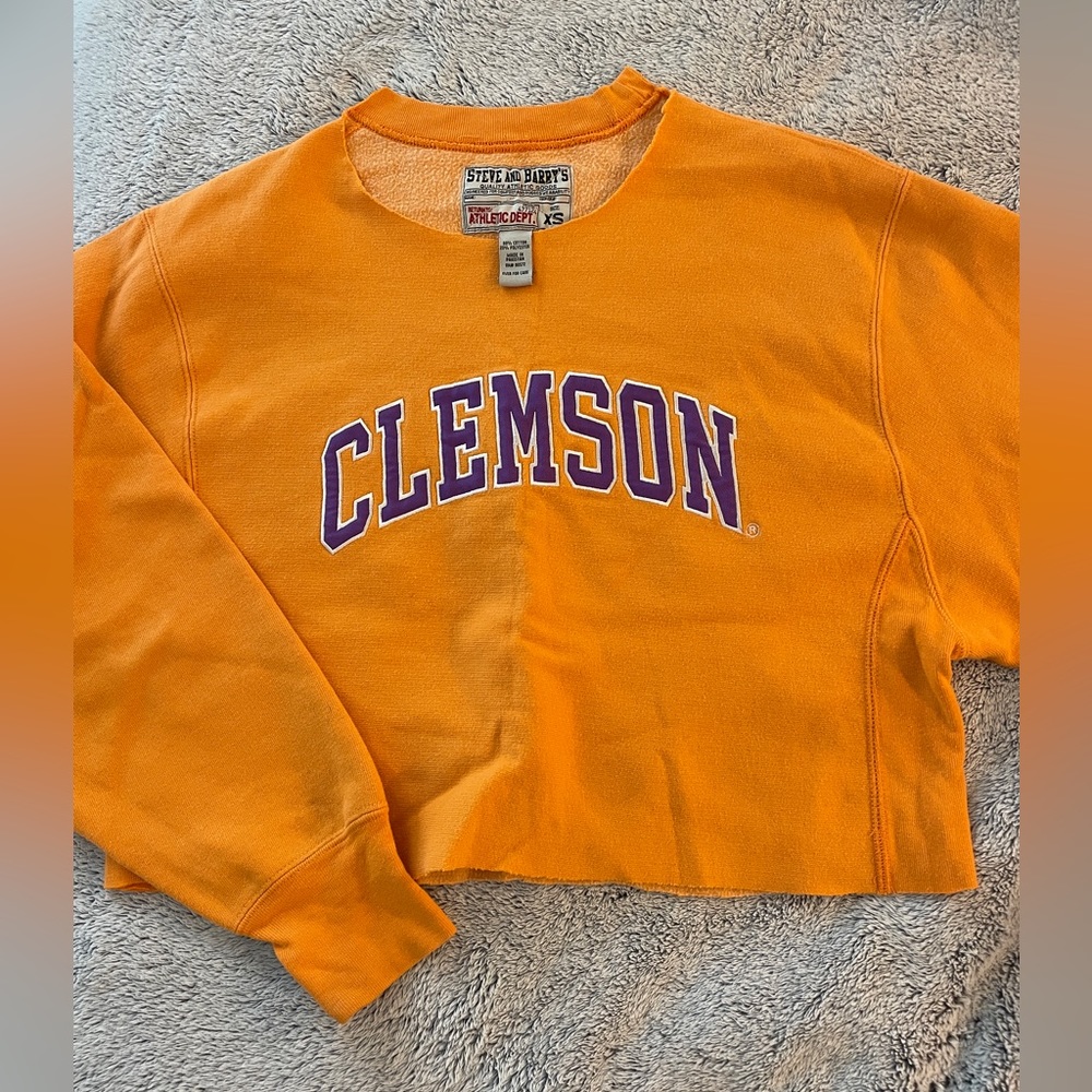 Clemson cropped sweatshirt